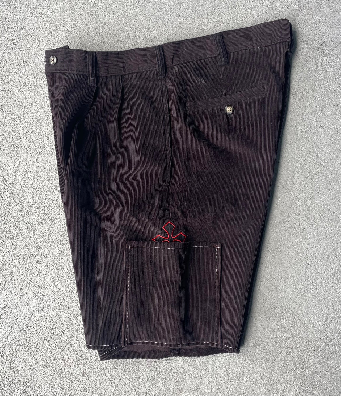Brown corduroy shorts