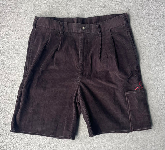 Brown corduroy shorts